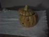 Ceramic pumpkin votive holder